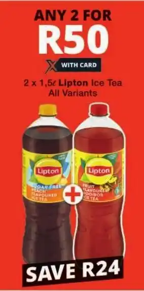 Checkers Lipton Ice Tea All Variants offer