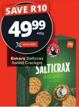 Checkers Bakers Salticrax Salted Crackers offer