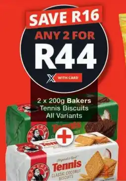 Checkers Bakers Tennis Biscuits All Variants offer