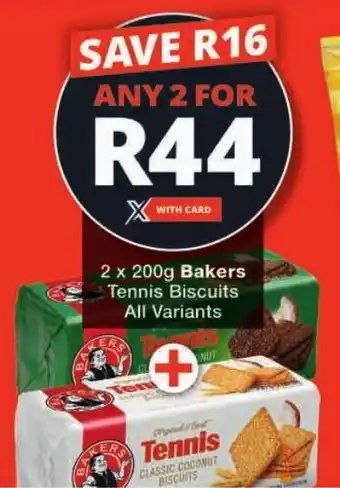 Checkers Bakers Tennis Biscuits All Variants offer