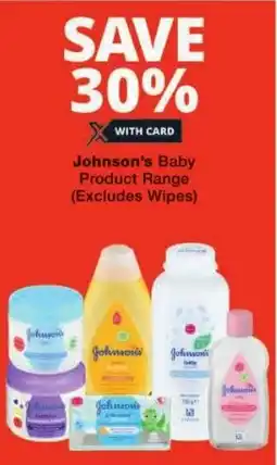 Checkers Johnson's Baby Product Range offer