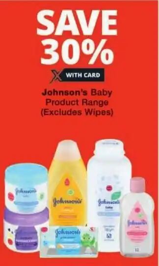 Checkers Johnson's Baby Product Range offer
