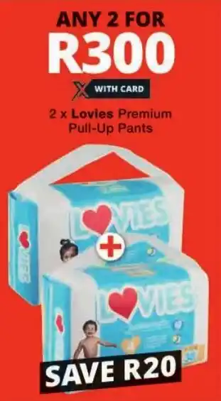 Checkers Lovies Premium Pull-Up Pants offer
