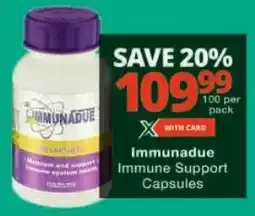 Checkers Immunadue Immune Support Capsules offer