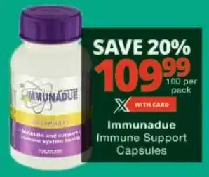 Checkers Immunadue Immune Support Capsules offer
