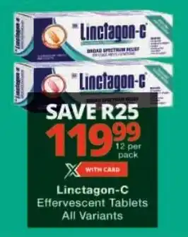 Checkers Linctagon-C Effervescent Tablets All Variants offer