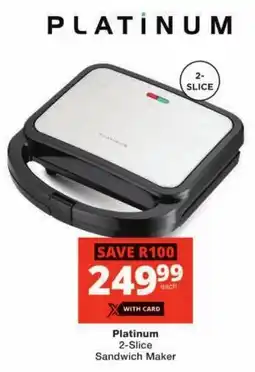 Checkers Platinum 2-Slice Sandwich Maker offer
