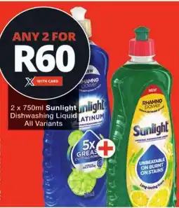 Checkers Sunlight Dishwashing Liquid All Variants offer