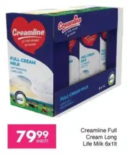 Save Creamline Full Cream Long Life Milk offer