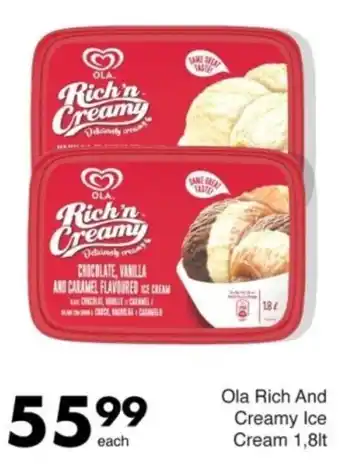 Save Ola Rich And Creamy Ice Cream offer