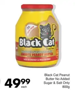 Save Black Cat Peanut Butter No Added Sugar & Salt Only offer