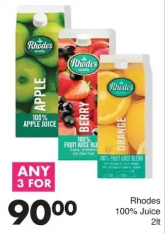 Save Rhodes 100% Juice offer