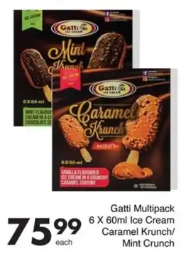 Save Gatti Multipack Ice Cream Caramel Krunch/ Mint Crunch offer