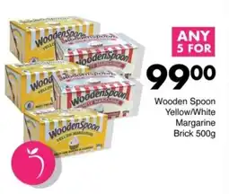 Save Wooden Spoon Yellow/ White Margarine Brick offer