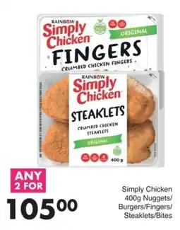 Save Simply Chicken Nuggets/ Burgers/ Fingers/ Steaklets/ Bites offer