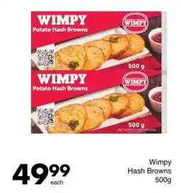 Save Wimpy Hash Browns offer