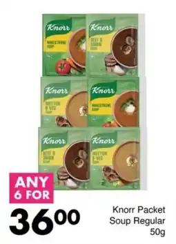Save Knorr Packet Soup Regular offer