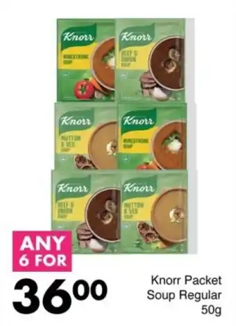 Save Knorr Packet Soup Regular offer
