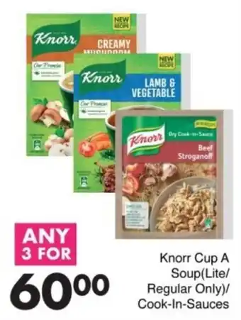 Save Knorr Cup A Soup Lite/ Regular Only/ Cook-In-Sauces offer