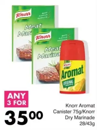 Save Knorr Aromat Canister/ Knorr Dry Marinade offer