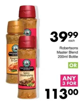 Save Robertsons Master Blend Bottle offer