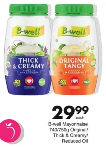 Save B-well Mayonnaise Original/ Thick & Creamy/ Reduced Oil offer
