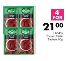 Save Rhodes Tomato Paste Sachets offer
