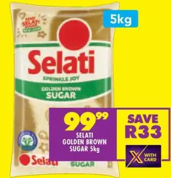 Shoprite SELATI GOLDEN BROWN SUGAR 5kg offer