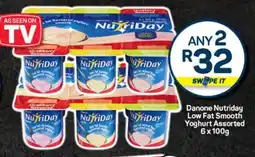 Pick n Pay Danone NutriDay Low Fat Smooth Yoghurt Assorted offer