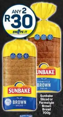 Pick n Pay Sunbake Sliced or Farmstyle Brown Bread offer
