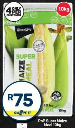 Pick n Pay PnP Super Maize Meal 10kg offer