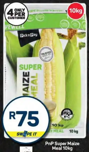 Pick n Pay PnP Super Maize Meal 10kg offer