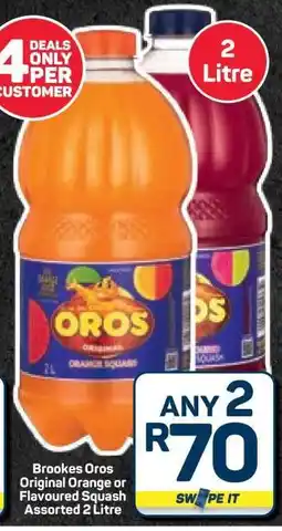 Pick n Pay Hypermarket Brookes Oros Original Orange or Flavoured Squash offer