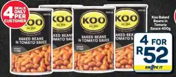 Pick n Pay Hypermarket Koo Baked Beans in Tomato Sauce 400g offer