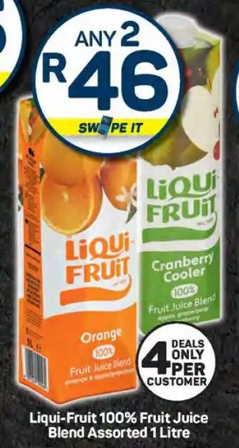 Pick n Pay Liqui-Fruit 100% Fruit Juice Blend Assorted 1 Litre offer