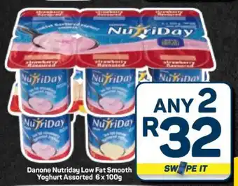 Pick n Pay Hypermarket Danone NutriDay Low Fat Smooth Yoghurt Assorted offer