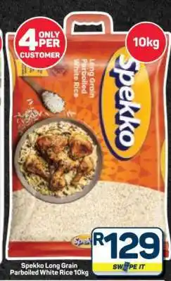 Pick n Pay Hypermarket Spekko Long Grain Parboiled White Rice 10kg offer
