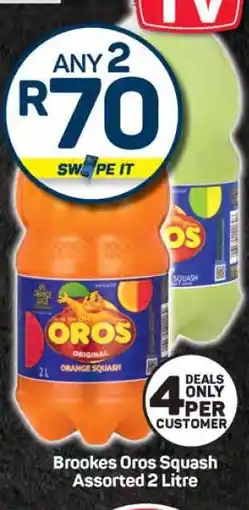 Pick n Pay Brookes Oros Squash Assorted 2 Litre offer