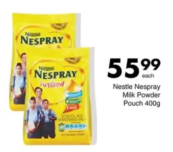 Save Nestle Nespray Milk Powder Pouch offer