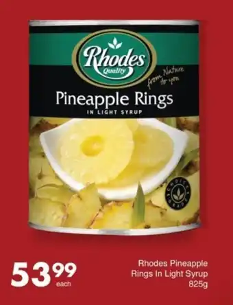 Save Rhodes Pineapple Rings In Light Syrup offer