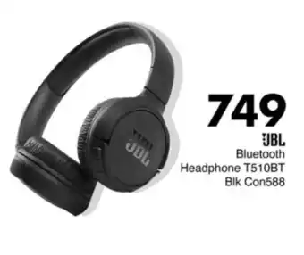 Save Hyper JBL Bluetooth Headphone T510BT Blk Con588 offer