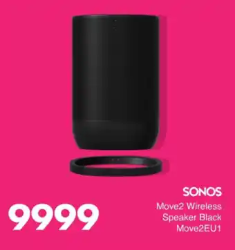 Save Hyper Sonos Move2 Wireless Speaker Black Move2EU1 offer