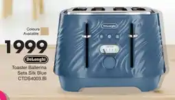 Save Hyper DeLonghi Toaster Ballerina Seta Silk Blue offer