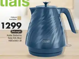 Save Hyper DeLonghi Kettle Ballerina Seta Silk Blue offer