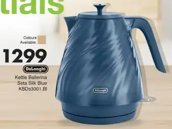 Save Hyper DeLonghi Kettle Ballerina Seta Silk Blue offer