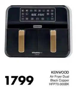 Save Hyper KENWOOD Air Fryer Dual Black Copper offer