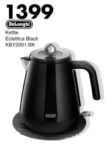 Save Hyper DeLonghi Kettle Eclettica Black offer