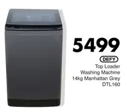 Save Hyper Defy Top Loader Washing Machine Manhattan Grey offer