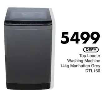 Save Hyper Defy Top Loader Washing Machine Manhattan Grey offer