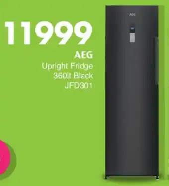 Save Hyper AEG Upright Fridge Black offer